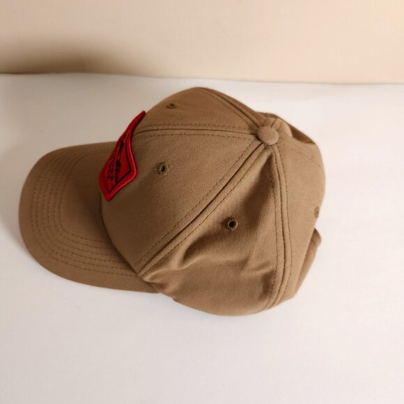 Banner & Oak Sierra Cap Tan Adjustable Snapback Hat Patch Outdoors USA Mountain - Picture 12 of 16